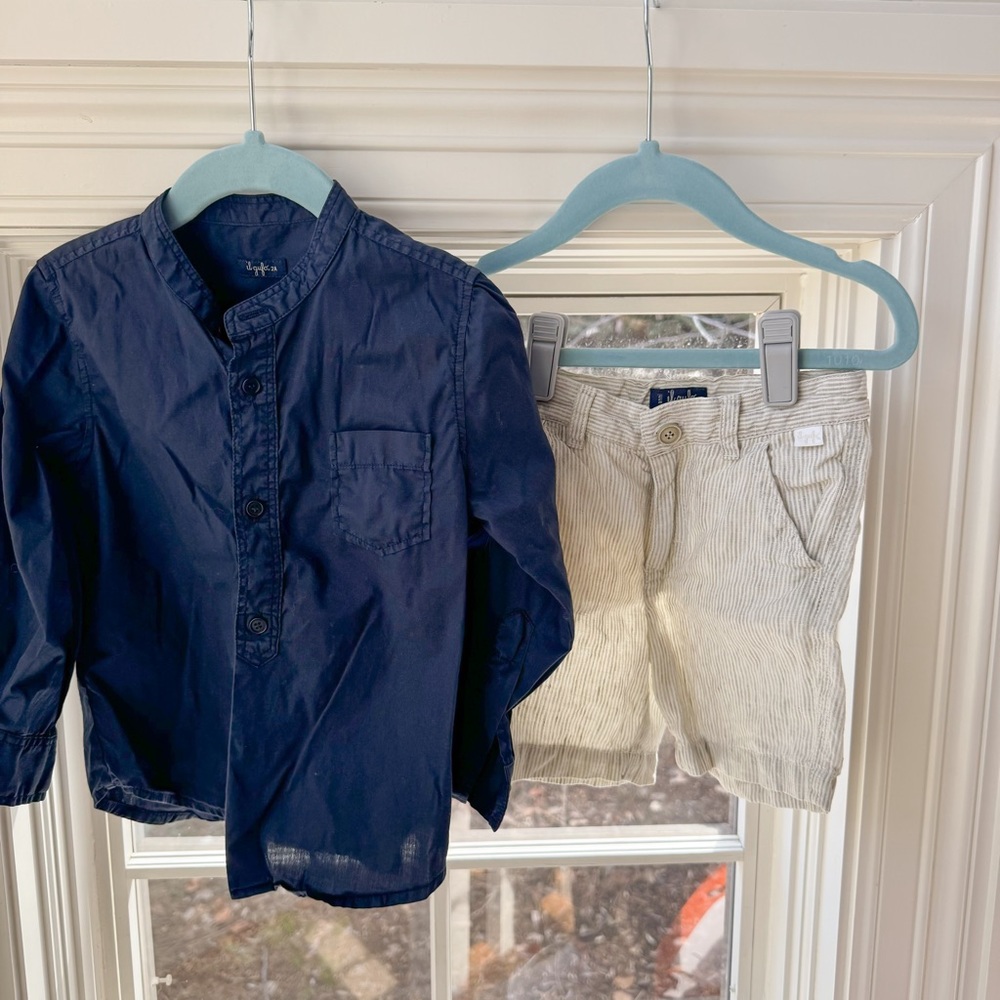 Il Gufo Navy and Cream Kids Matching Set